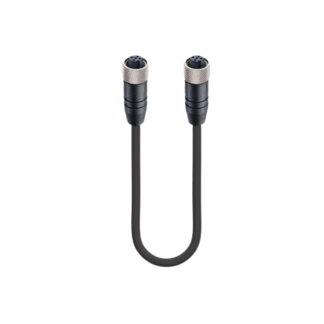 M12 A-coded FF PUR Black CANopenDeviceNet